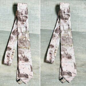NEW without TAGS tie with map of Montreal, QC, Canada
